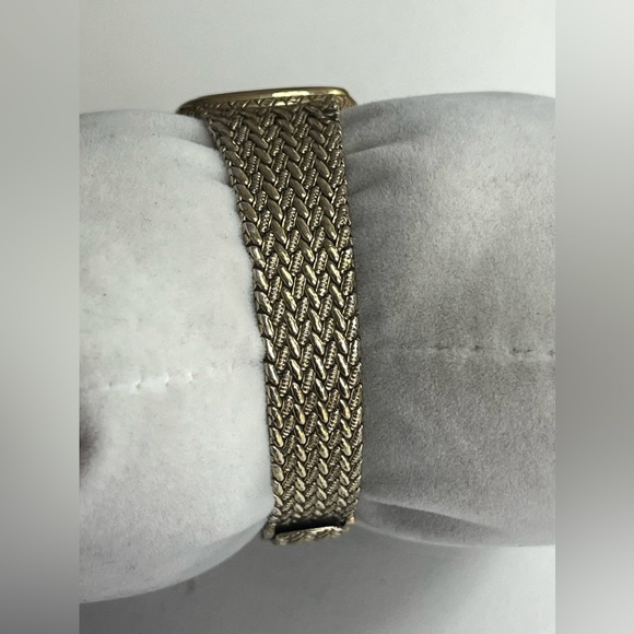 Omega DeVille Quartz made of SOLID 0925 STERLING SILVER and gold plated - Picture 7 of 17